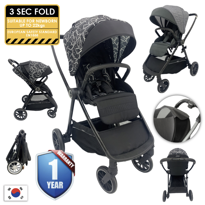 FREE GIFT] Capella A5 Kinglee Flex-All System Stroller (2 Design
