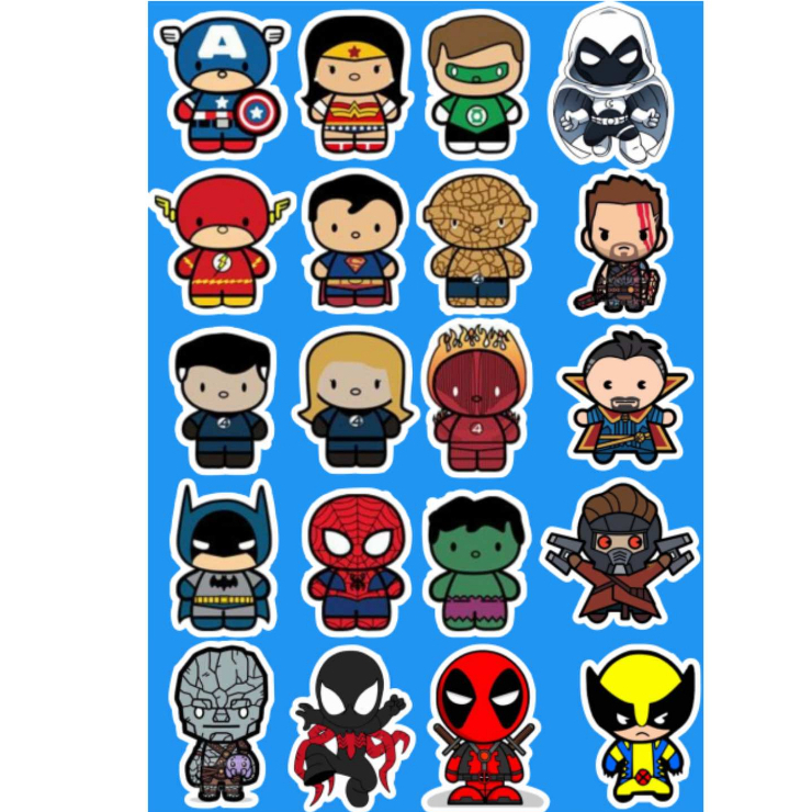 SG LOCAL STOCK [SHIPOUT 24 HR] 60Pcs/Set Marvel Hero Series Stickers ...