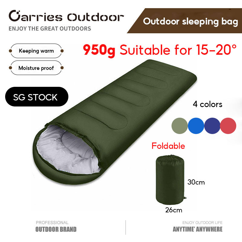 (SG Stock)EmmAmy Outdoor 950g camping sleeping bag warm outdoor