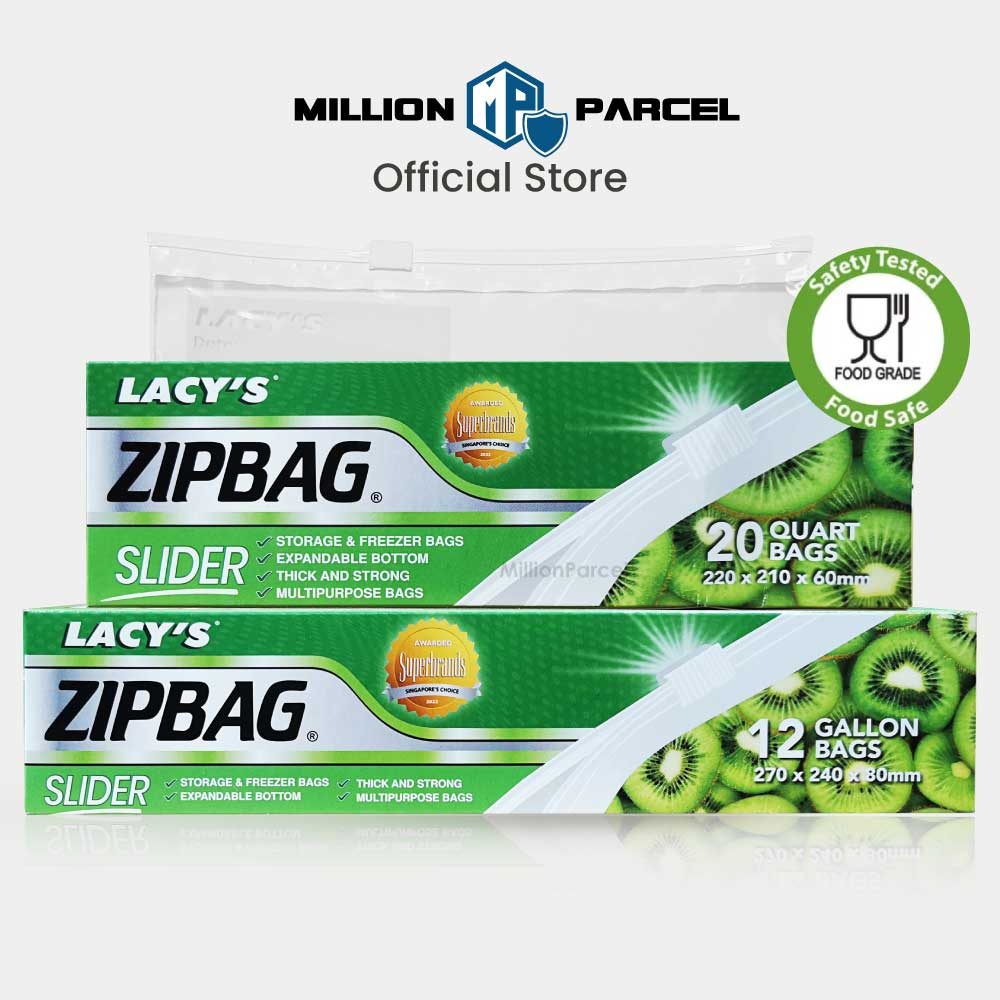 Lacy’s Slider Bags Zipper Bag Zipbag Platic Bag Food Storage