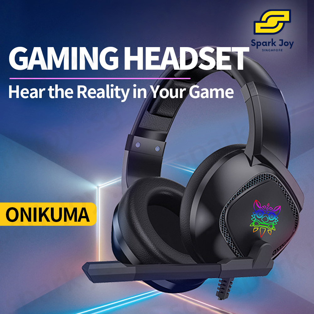 【SG】ONIKUMA K19 K20 K5 K6 K8 K10 RGB LED Lights Gaming Headphones