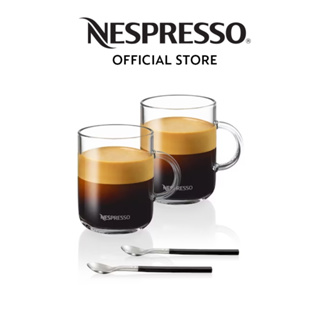 Nespresso Limited Edition Chiara Ferragni Glass Coffee Mugs Set of 2 in  Hand for sale online
