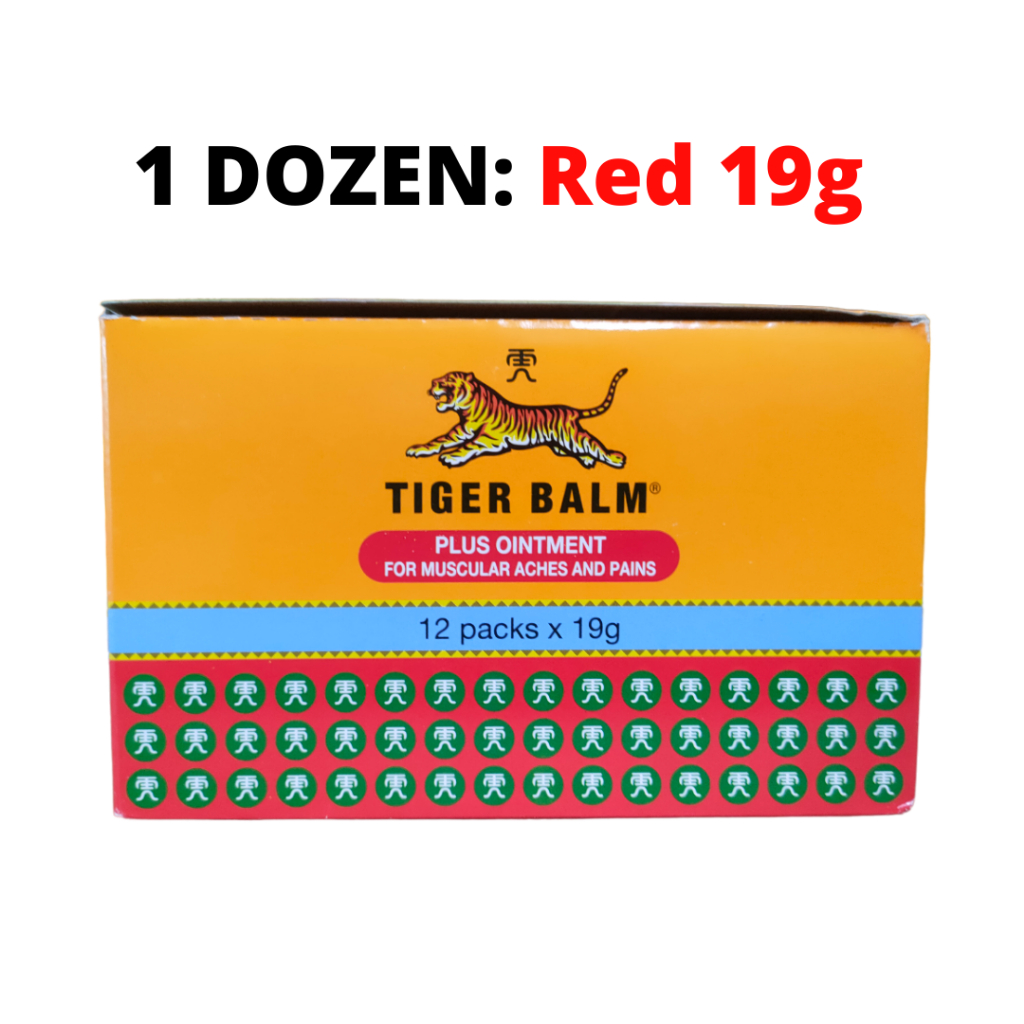 ⭐1 Dozen Deal⭐ Tiger Balm Ointment White Red 10g 19g 30g For