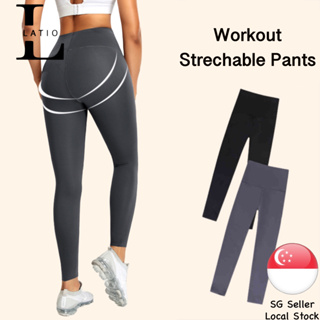 Womens Seamless Stretch Shorts High Waist Tights Pants Leggings Yoga Gym fitness  Capri Shorts 