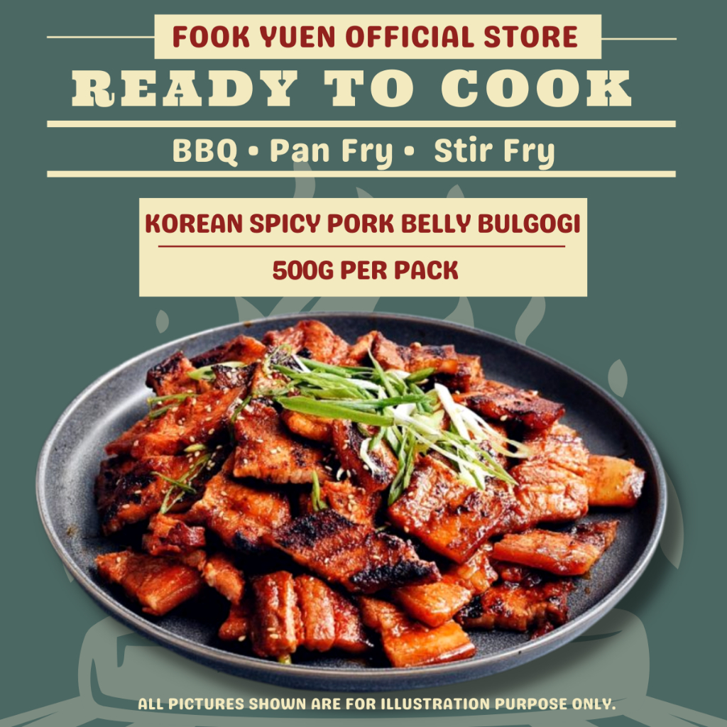 [food Yuen] Korean Food Selections Spicy Chicken Beef Bulgogi Spicy Pork Bulgogi Bbq