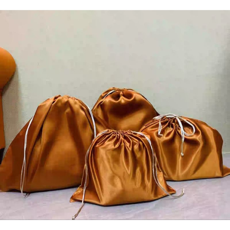 Ready stock Drawstring Satin Silk dust bag shoe bag bag protector wardrobe organizers drawstring pouch Shopee Singapore