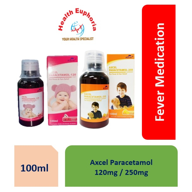 [Fast Shipping] PARACETAMOL SUSPENSION (AXCEL) 120mg/250mg per 5ml ...