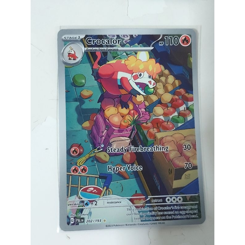 Pokemon crocalor illustration rare paldea evolved card | Shopee Singapore