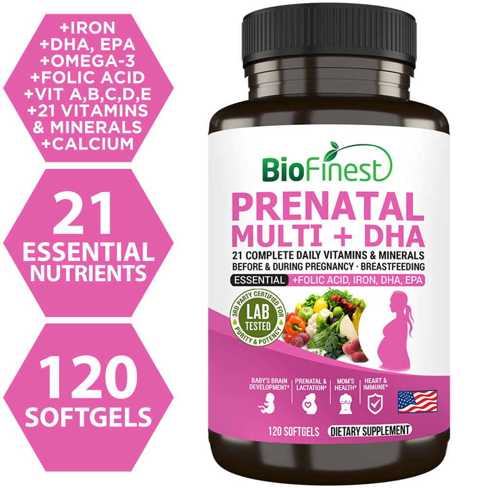 Biofinest Prenatal Multivitamin Omega 3 DHA EPA Folic Acid Iron