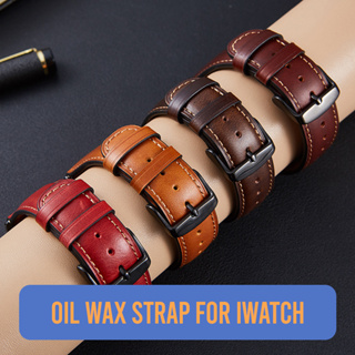 Simulation Crocodile Pattern Leather Watch Strap For Watch 8 7 6 5