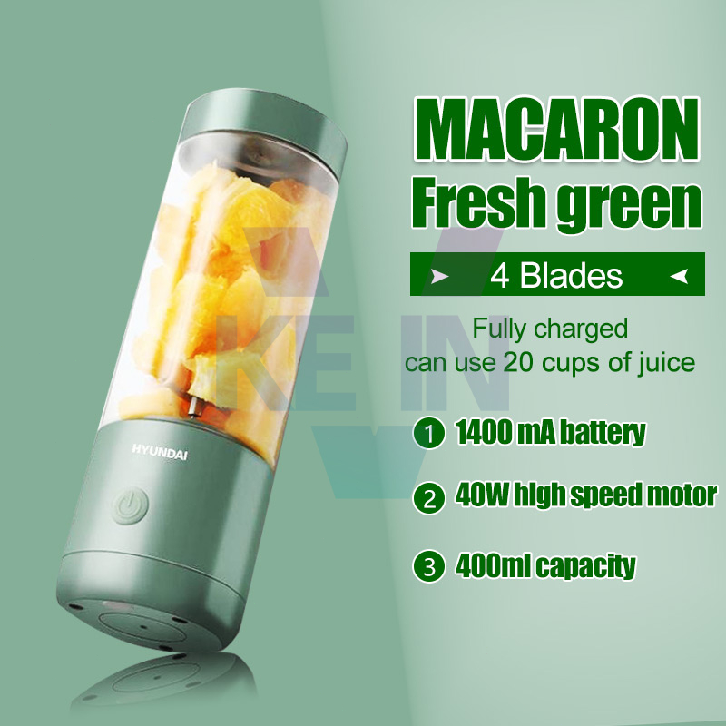 【SG】Hyundai 400ML Portable Juicer Fruit Blender/USB Rechargeable