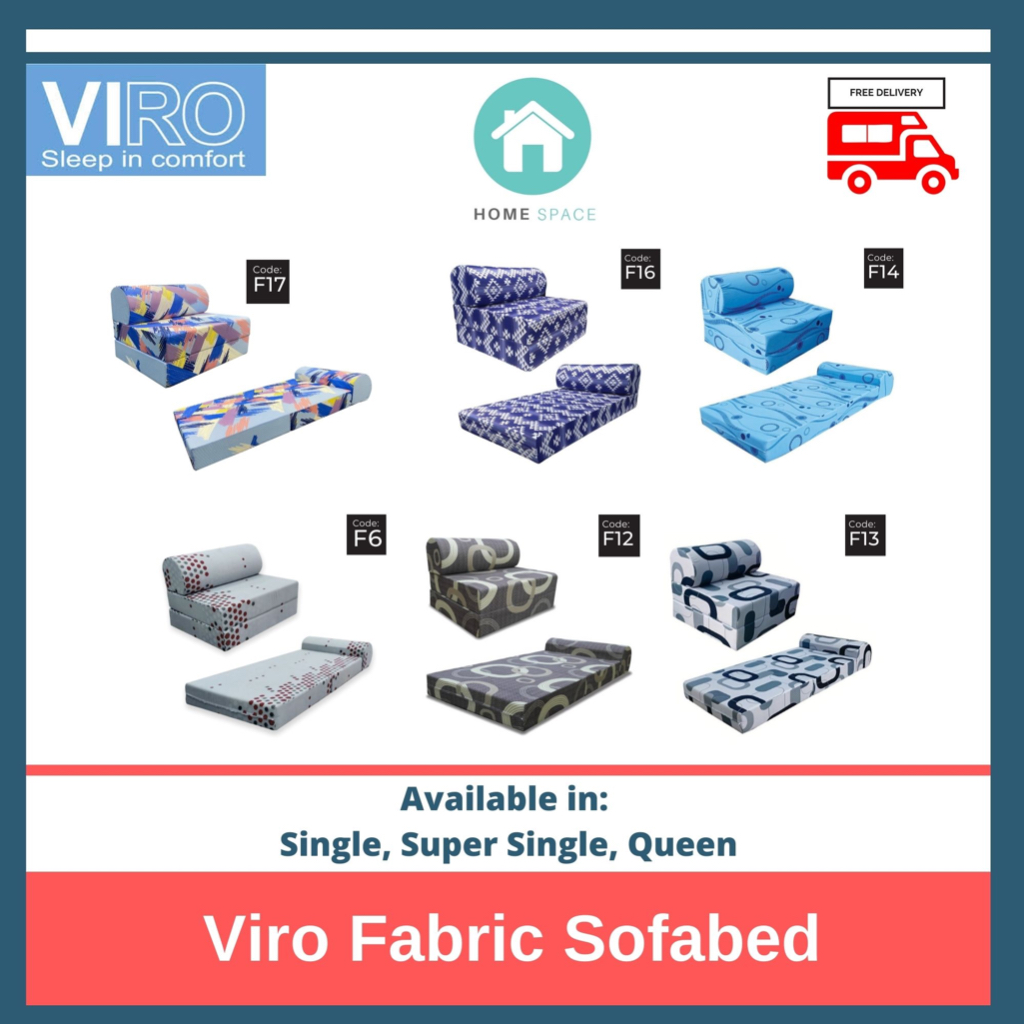 Viro Sofa Bed (Single, Super Single, Queen sizes) Shopee Singapore