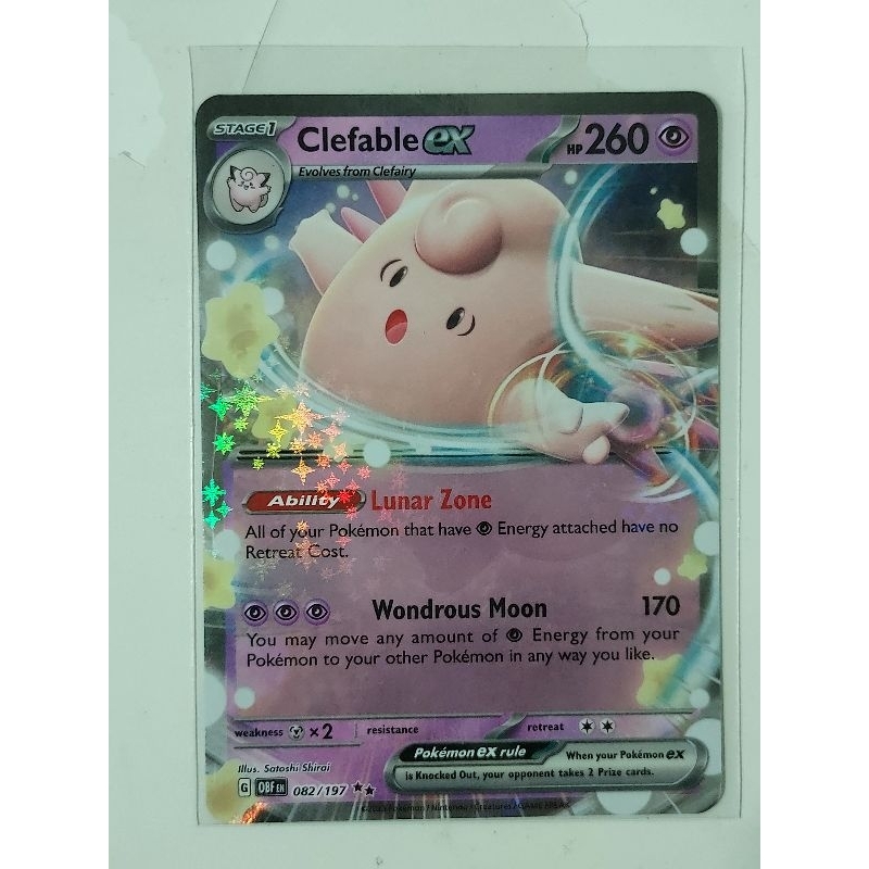 Pokemon clefable ex obsidian flames card | Shopee Singapore