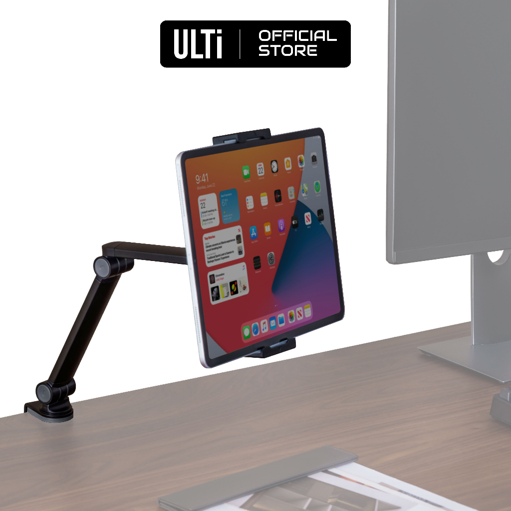 ULTi Clampon Tablet Holder for 4.7 to 12.9 inch Screens Ergonomic