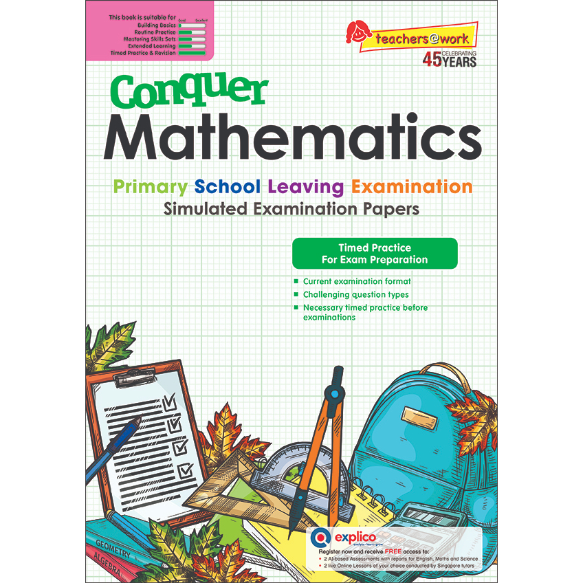 Conquer Mathematics PSLE Simulated Examination Papers | Revision ...