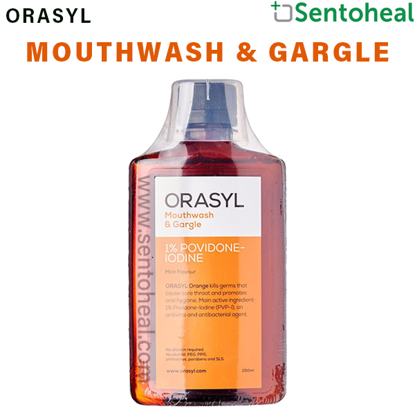 ORASYL Mouthwash & Gargle Orange 1 PovidoneIodine 500ml Shopee Singapore