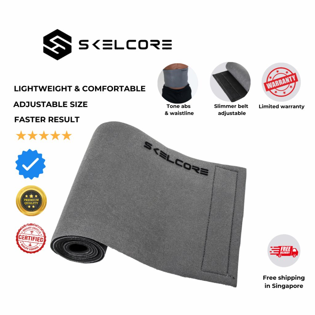 Skelcore Slimmer Belt Belly Burner Weight Loss Belt Abdominal Trimmer