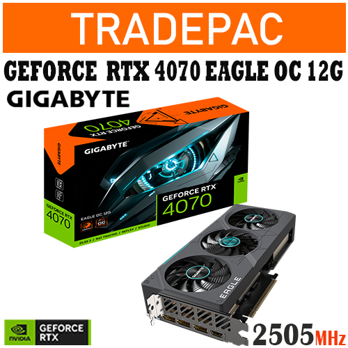 Gigabyte GeForce RTX 4070 EAGLE OC 12G GPU [GV-N4070EAGLE OC-12GD ...