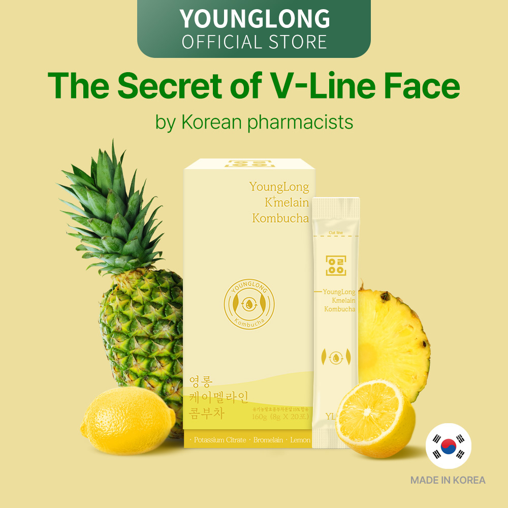 [BUY3 FREE1] YOUNGLONG Korean Slimming Bromelain Kombucha (Lemon Flavor