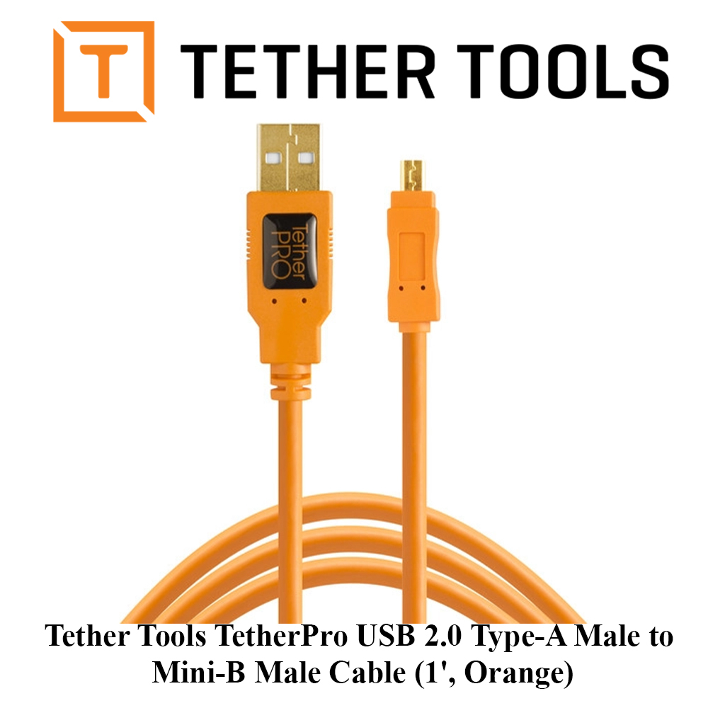 Tether Tools Tetherpro Usb 20 Type A Male To Mini B Male Cable 1 Orange Shopee Singapore 8567