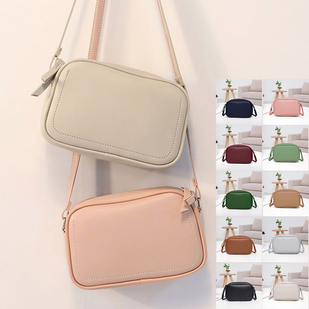 SG SELLER Women Simple Plain Korean Style Sling Bag Girls Ladies Shoulder Bag Shopee Singapore