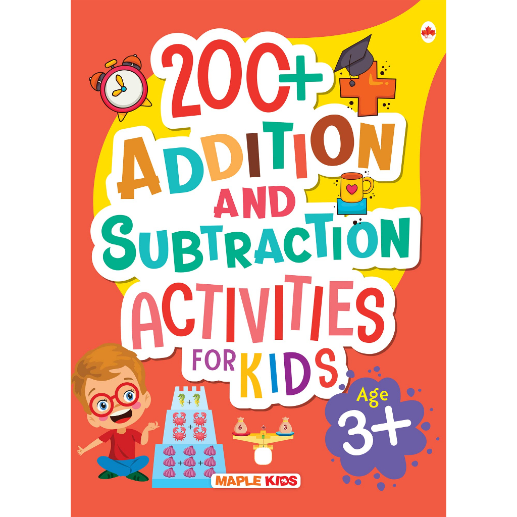 Maths Activity Book for Kids /200+ Addition and Subtraction for Age 3 ...