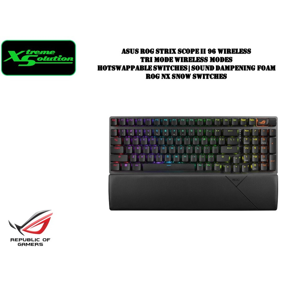 Asus Rog Strix Scope II 96 Wireless Tri Mode Wireless Modes