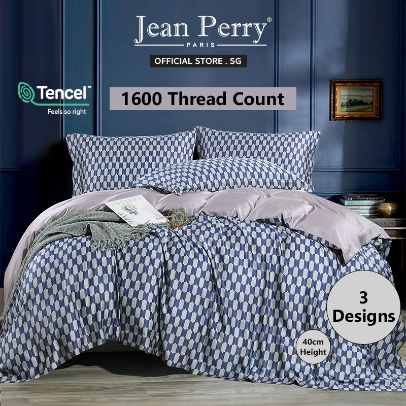 Jean Perry 1600 TC Printed Tencel Collection Quilt Cover Set I Tencel I