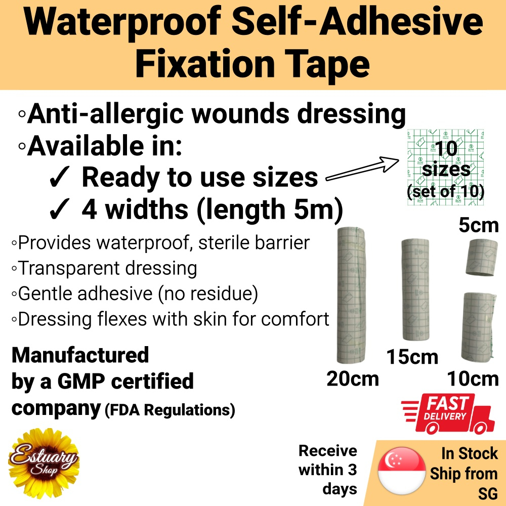 [SG Seller] Medical Transparent Tape PU Film Adhesive Plaster