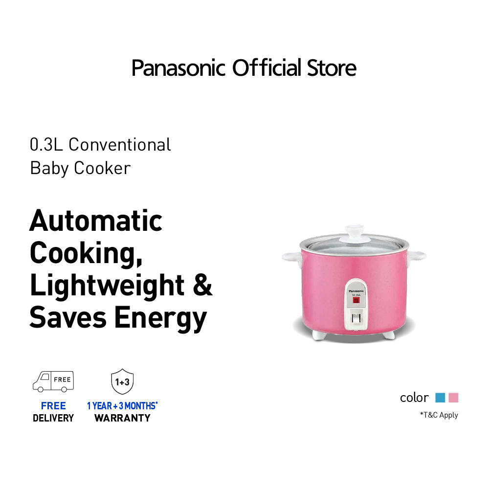 [PREORDER] Panasonic SR-3NAPSH Small Rice Cooker (0.27L) - Pink ...
