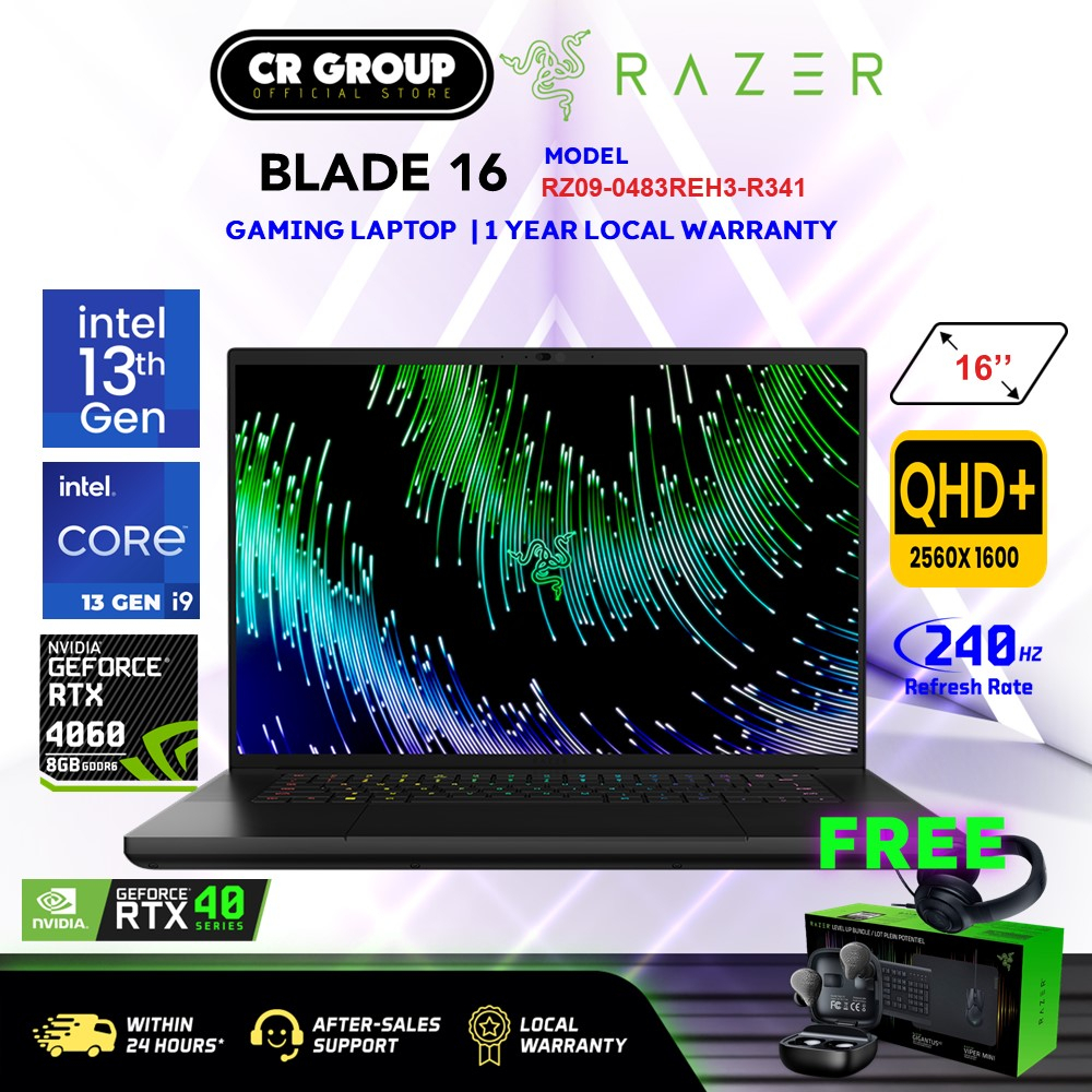 Razer Blade 16 RZ09-0483REH3-R341 - Intel i9-13950HX - RTX4060 8GB - 16