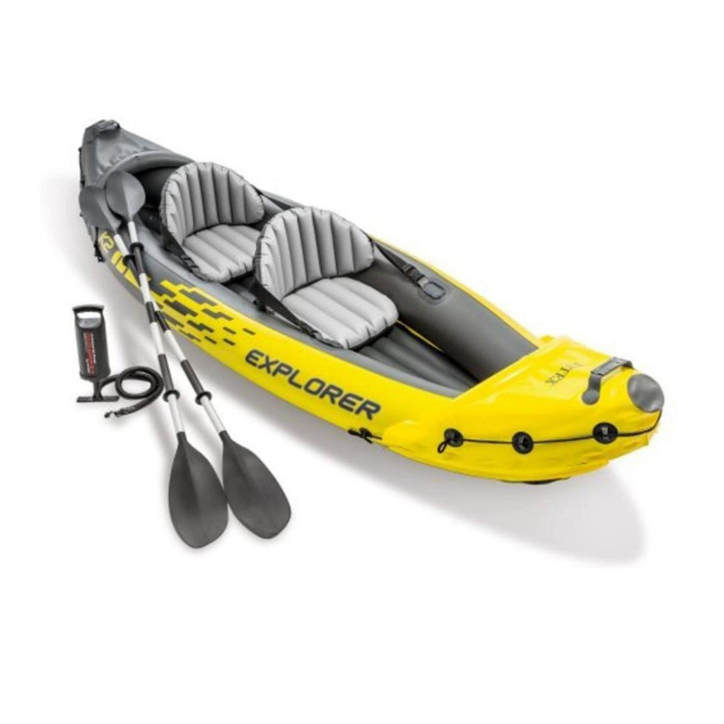 Explorer K2 Kayak, 2-Person Inflatable Kayak Set Canoe Boat | Shopee ...