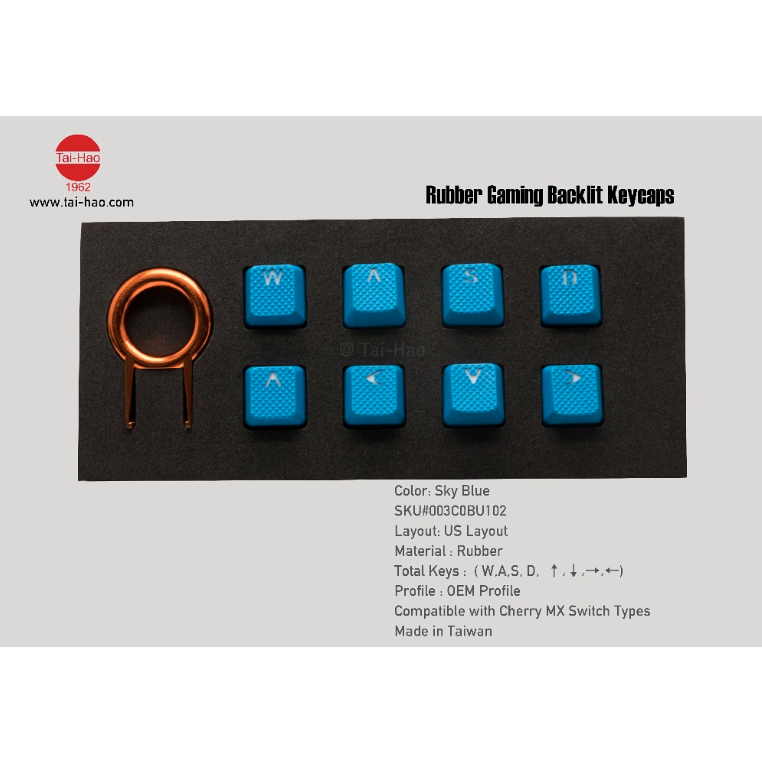 Tai-Hao Rubber Gaming Keycap Set (8 Keys / 18 Keys / 22 Keys) | Shopee ...