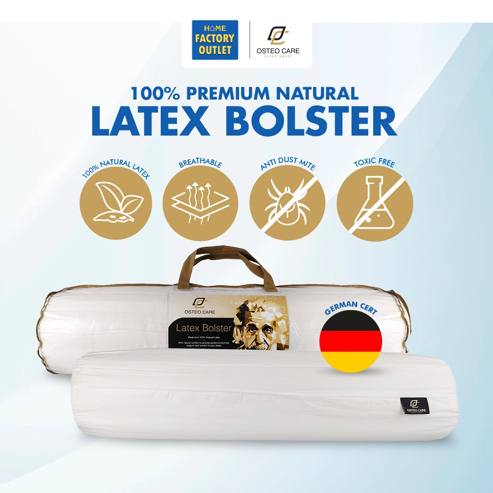 OSTEO CARE 100 Premium Natural Latex Bolster Shopee Singapore