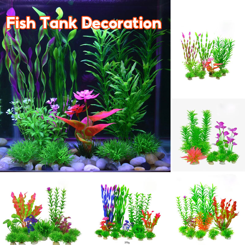 Emmamy Fish Tank Plant Landscaping Grass Simulation Of Aquatic Plants 