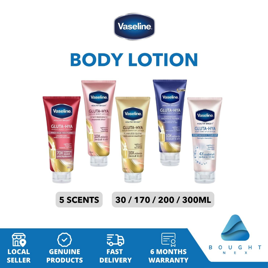 Vaseline Body Lotion Body Moisturizing Gluta Hya Serum Burst Lotion 30 ...