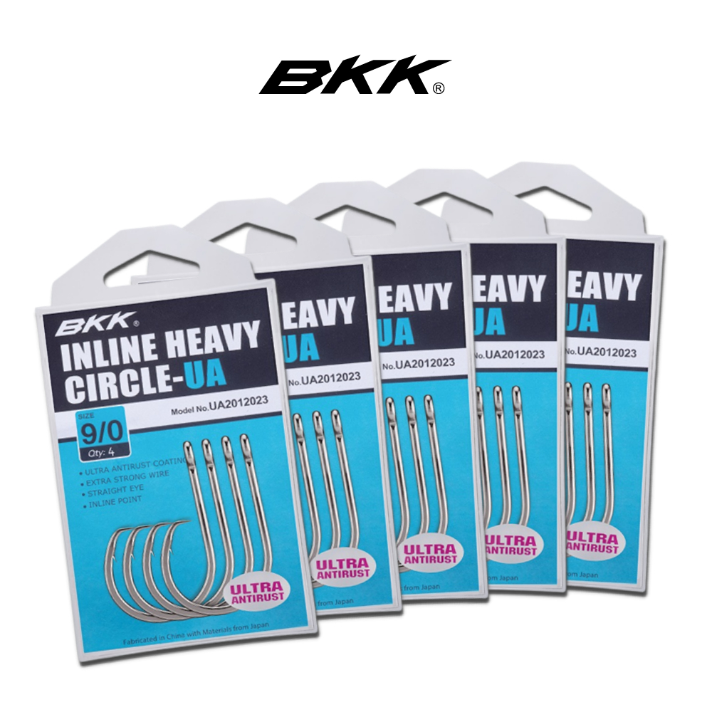 BKK - UA Inline Heavy Circle ~ Ultra Antirust Fishing Bait Hooks