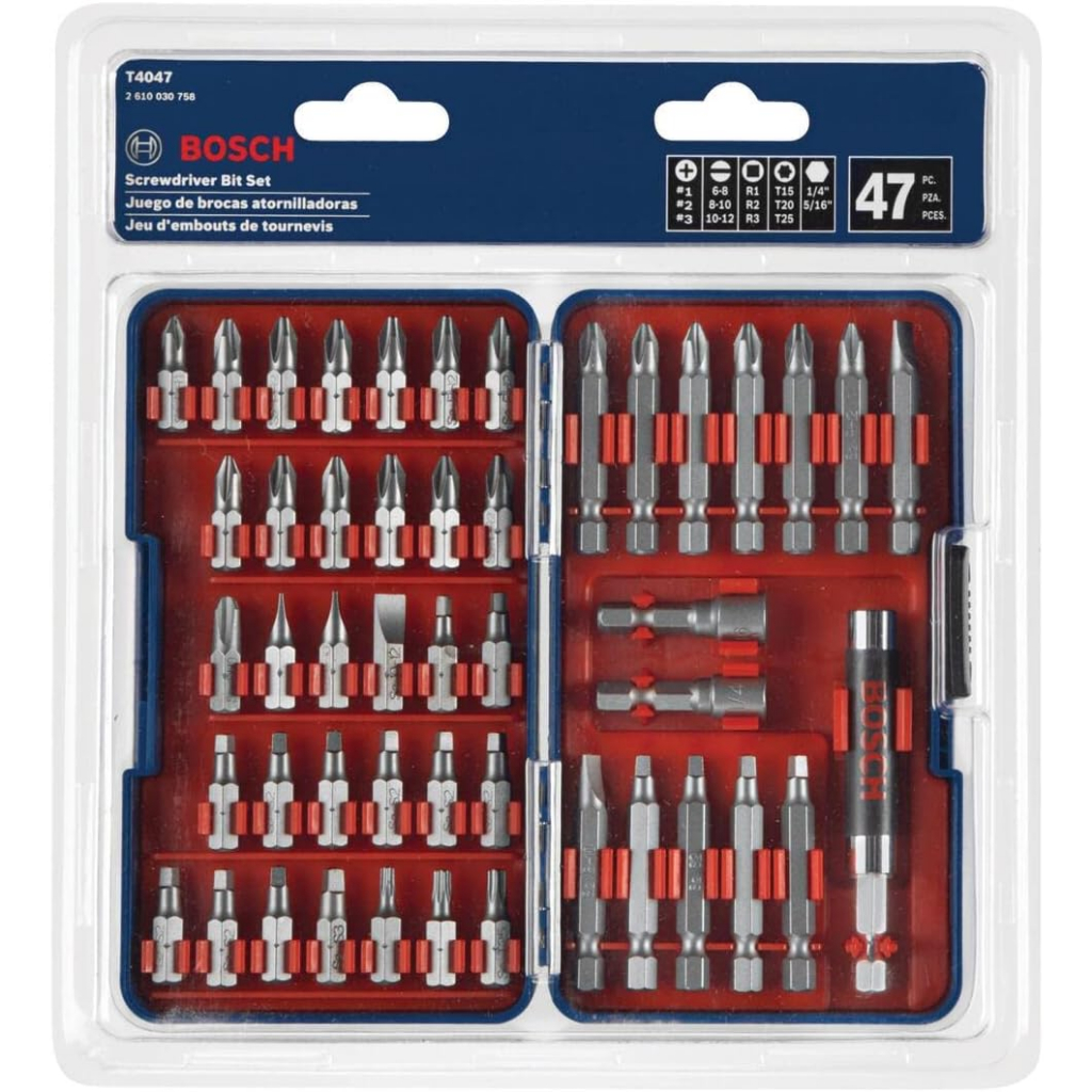 Bosch T4047 MultiSize Screwdriver Bit Set (47 Piece) Shopee Singapore