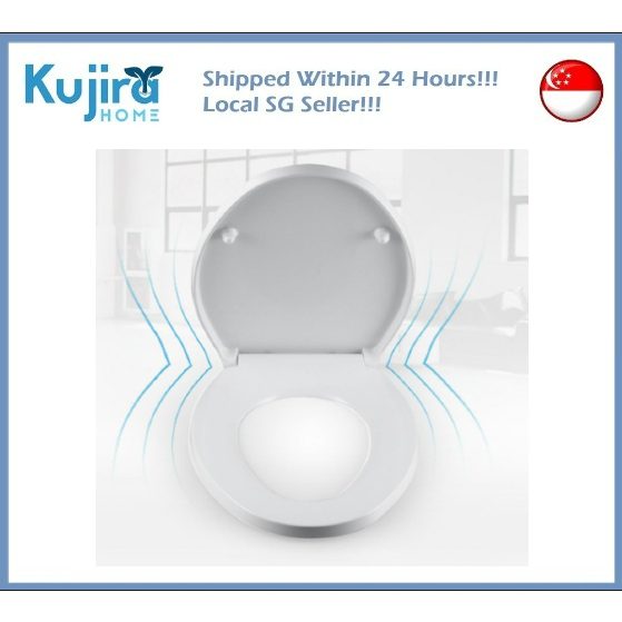 Kujira Homes Toilet Seat Soft Close AntiBacterial Toilet Seats Cover