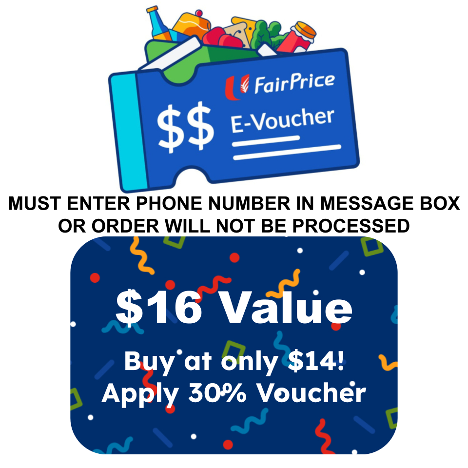 16 NTUC eVoucher (Can Use instore OR Online! eVoucher) [PUT PHONE NO IN MESSAGE BOX] Shopee