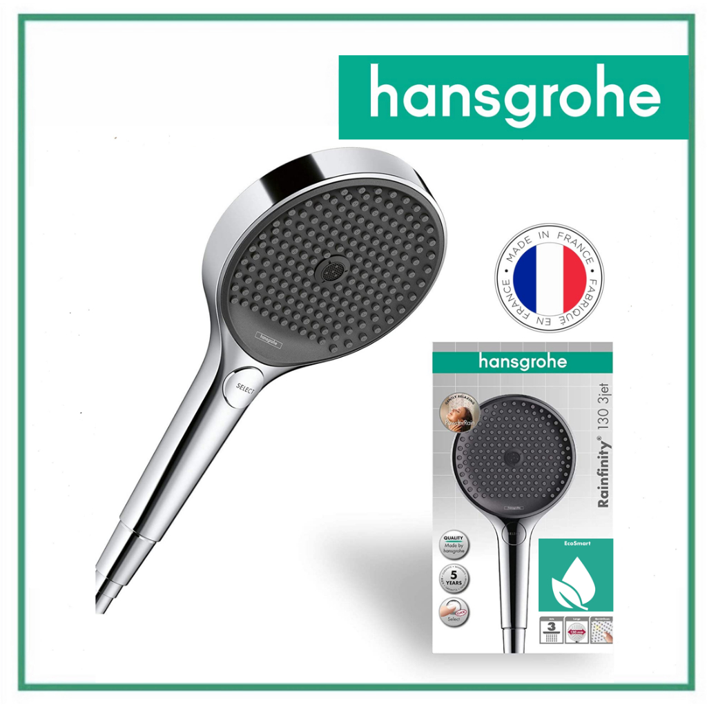 hansgrohe Rainfinity EcoSmart Hand Rain Shower Head 130 3jet 26865000