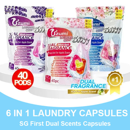 Tik Tok's Bestseller 40pods 6 in1 Laundry Detergent Laundry Pods