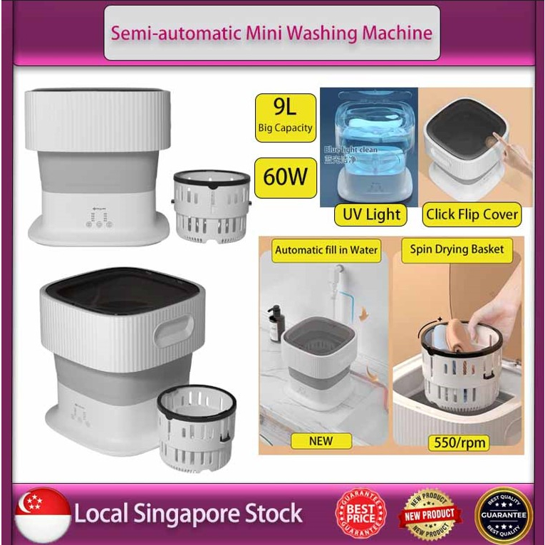 Moyu Full Auto fill water 9L washing machine 2024 New Portable Home OR