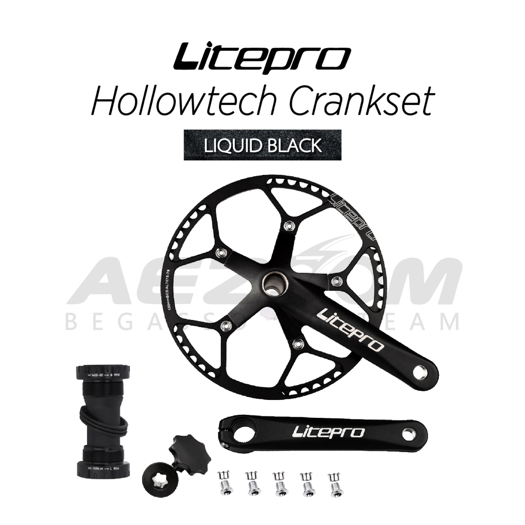 OFFICIAL STORE LITEPRO Package HollowTech Crankset Aluminum Alloy Ultralight SHIMANO Gear Bicycle Full Upgrade Shopee Singapore