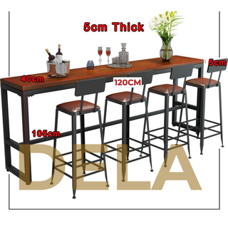 SG Ready Stocks Longines Mini Bar table Bar Stools Home Tall