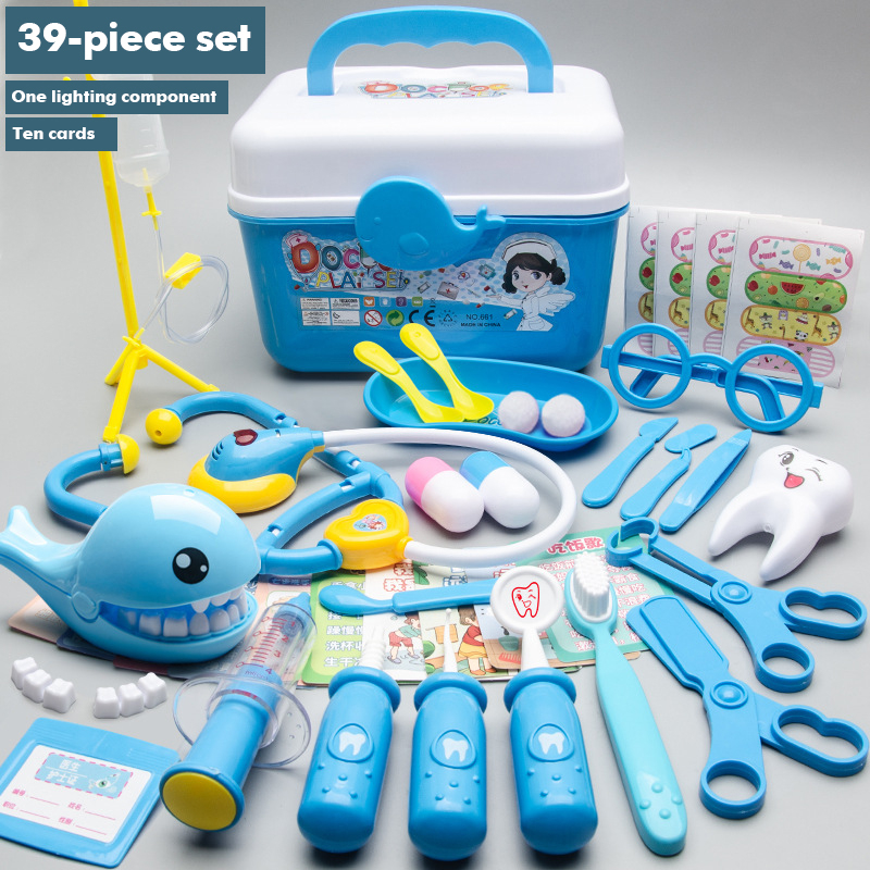 [SG Stock] [Cute and Funny] Kids pretend play doctor toy set medical for children educational play 儿童医生玩具