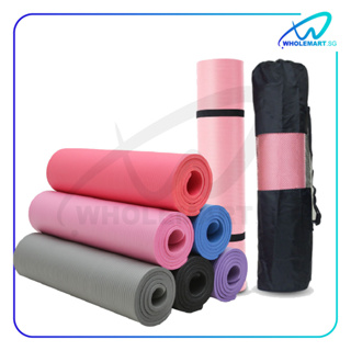 Quality 10mm NBR Yoga Mat with Free Carry Rope 183*61cm Non-slip