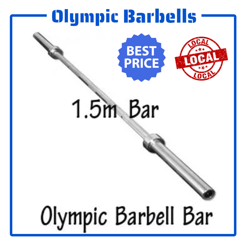 Olympic Barbell Bar 1.8m 1.5m 1.2m Straight and Curl Shopee Singapore