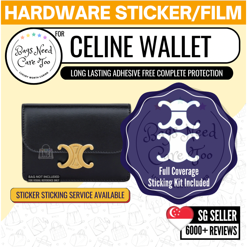 [𝐁𝐍𝐂𝐓👜]💛 Celine Wallet Hardware Protective Sticker | Full Coverage ...