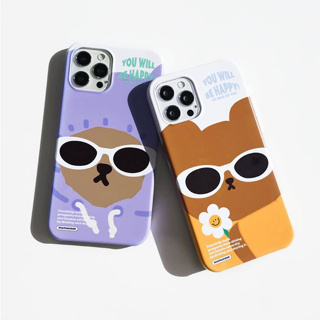 Cute Korean Bear Animals Clear Samsung Phone Case for Samsung